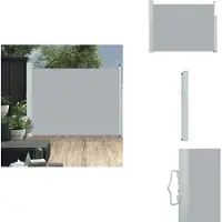 vidaXL Windscherm - Windschermen - Zijscherm - Zijschermen - Tuinscherm uittrekbaar 140x500 cm grijs