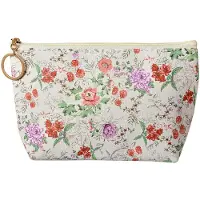 Juleeze Toilettas Dames 21x5x13 cm Beige Roze Synthetisch Bloemen