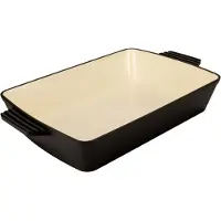 Mareld Ovenschaal 24x33 Cm Mat Zwart - Ovenschalen Gietijzer Matte Black - MAR0289