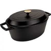 Mareld En Pot 34 Cm Mat Zwart - Bloempotten Gietijzer Matte Black - MAR0287