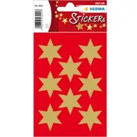 Herma Stickers ster 6-puntig, goud Ø 33 mm - 10 stuks