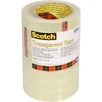Scotch Transparante Tape, Toren, 19 mm x 66 m, 8 Rollen/Pak