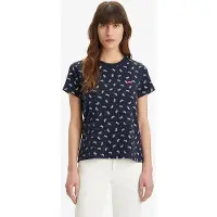 Levi's Perfect Tee Sawyer Paisley Sugar Swizzle Size: XXS | T-Shirts Outlet | Dames | Blauw