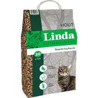 Linda kattenbakvulling Houtkorrel 20L