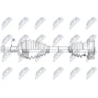 NTY NPW-WW-151 Aandrijfas