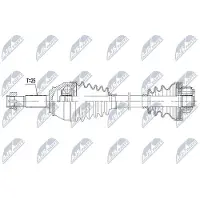 NTY NPW-FT-023 Aandrijfas