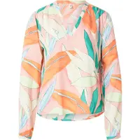 ONLY Blouse 'ONLJOSIE' jade groen / oranje / rosa / wit