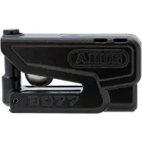ABUS Motorslot Schijfremslot met alarm - GRANIT Detecto XPlus 8077 2.0 - Security level 18 - zwart - geschikt voor motoren - scooters