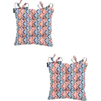 Madison - Zitkussen - Universeel - 2 stuks - 46 x 46 cm - Siem Indigo - Tuin - Toscane
