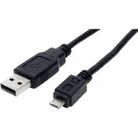 S-Conn USB Micro B naar USB-A kabel - USB2.0 - tot 2A / zwart - 3 meter
