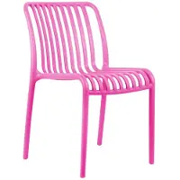 Leitmotiv Stoel Glee - Helderroze - 58x42x79cm - 2 stuks - Scandinavisch - Woonkamer - Slaapkamer