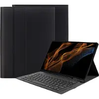 Just in Case tablet Hoes met Toetsenbord geschikt voor Samsung Galaxy Tab S8 Ultra - QWERTZ Bluetooth Keyboard Case - Zwart