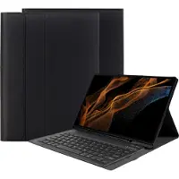 Cazy tablet Hoes met Toetsenbord geschikt voor Samsung Galaxy Tab S8 Ultra - QWERTY Bluetooth Keyboard Case - Zwart