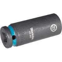 Makita E-16514 Impact Black Krachtdop 1/2 | 22 x 82 mm