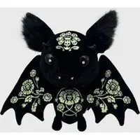 Killstar - Gothic Pluchen figuur - Kreeptures - Vampir: Glow Blossom Plush (Glow in the Dark) - voor Geen - zwart-wit - Maat Standard