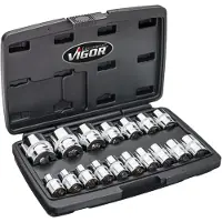 Vigor V7512/17 Dopsleutelinzetset 1/2 (12.5 mm) 17-delig