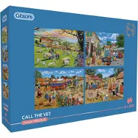 Gibsons Call the Vet Puzzel 4x 500 Stukjes