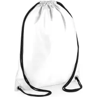 Bagbase Classic Budget Gymsac/Sporttas - 11 Liter White