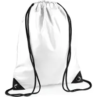 Bagbase Premium Gymsac Sporttas - 11 Liter White