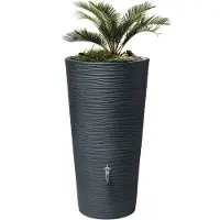 Graf GARANTIA NATURA 2in1 regenwatertank 210 L graphite grey incl. plantschaal
