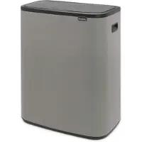 Brabantia Bo Touch Bin 2 x 30 Liter Mineral Concrete Grey
