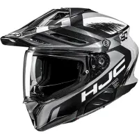 HJC RPHA 60 Quid Zwart Wit Zilver Adventure Motorhelm Maat S