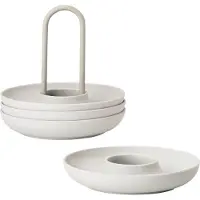 Zone Denmark Eierdop Warm Grey (4-Delig)