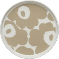 Marimekko Unikko bord Ø13,5 cm Wit-beige