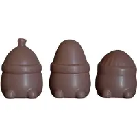 DBKD Hipster Triplets kerstdecoratie 3-pack Maroon