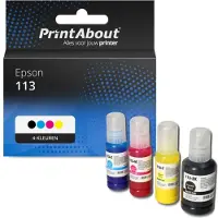 PrintAbout Inktcartridge 113 (CT06B14/24/34/440) 4-kleuren Multipack geschikt voor Epson