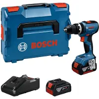 Bosch Accuboormachine met slagfunctie GSB 18V-65, 2 x accu GBA 18V 5.0Ah, L-BOXX136N