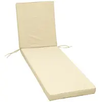 Jardin MONTE CARLO ligstoelkussen - 185 x 55 x 6 cm - Ivoor