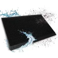 Floordirekt Rubberen Deurmat - Weerbestendig - Resistent - Voor gebruik Binnen en Buiten - Hoogte: 20 mm - 75 x 120 cm