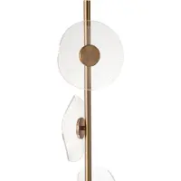 J-Line Vloerlamp LED Bloem IJzer/Kunststof Goud