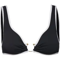 Seafolly - Women's Beach Bound Ring Front Tank - Bikinitop 42, zwart