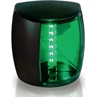 Hella Marine Pro Green Right Led Light Transparant
