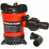 Johnson Pump L650 50l/min Submersible Pump 17a 12v Rood 70 x 112 mm