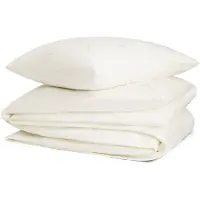 Yumeko Dekbedovertrek set Katoen Satijn 140x220 Wit - Eco, Bio & Fairtrade