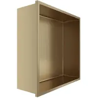 BES LED Inbouwnis - Leoni Nima - 30x30x10cm - Geborsteld Goud