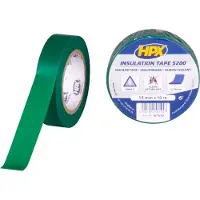 Hpx PVC isolatietape | Groen | 15mm x 10m - IV1510 | 200 stuks IV1510