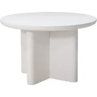 Giga Meubel Tuintafel Miso Rond Wit Ø120cm