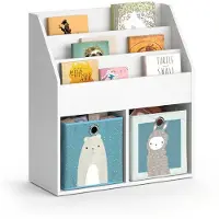Vicco Luigi Kinderboekenkast – 72 x 79 cm met 2 vouwboxen opt.6 Wit