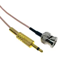 Dolphix BNC (m) - 3,5mm Jack 2-polig (m) kabel | RG316 | 50 Ohm | 1,5 meter