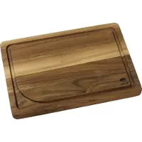 HOLM Snijplank met Sapgoot – Groot Trancheerplank voor Vlees & Steaks – Acaciahout – FSC Gecertificeerd – 50 x 35 x 3 cm – Hout