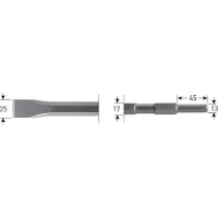 Rotec 6-kant Plattebeitel 25x450mm 6-kant ø17,0 / ø13x45 - 2155011