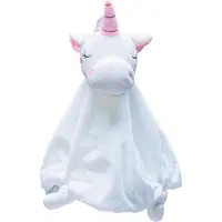 Beeztees Puppy Speelgoed Knuffeldoek Unicorn - Puppy knuffel - Honden speelgoed - Pluche - Wit - 33x25x14 cm