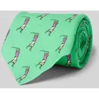 Ralph Lauren Linnen stropdas met motiefprint