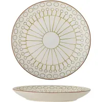 Bloomingville Maple borden Ø25,5cm groen set van 6 stuks - 82061610