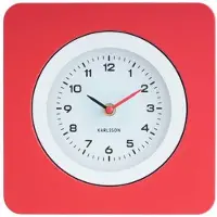 Karlsson Wandklok New Vintage - Helderrood - 4.4x22x22cm