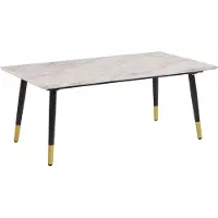 DOMUS Monza-Salontafel - Zwart/Goud Marmerlook